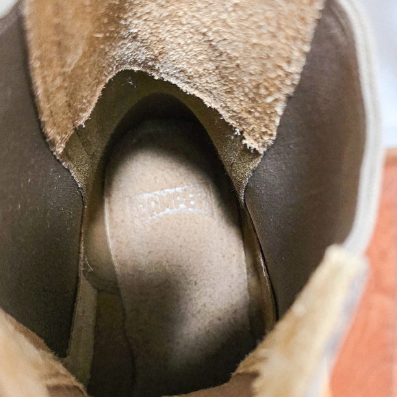 Camper Milah beige Chelsea leather boots size 38 - Picture 9 of 11